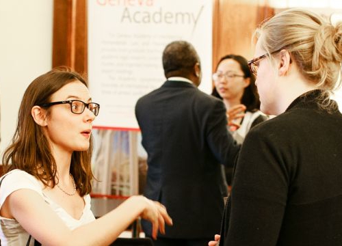 Participant in a geneva Academy's event on crimes against humanity