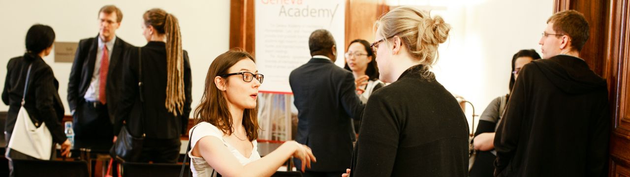 Participant in a geneva Academy's event on crimes against humanity