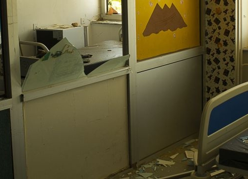 Destroyed health facilities in Libya