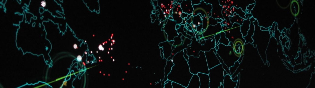 Photos taken from the Norse Attack Map.     The map shows in realtime attacks that happen on the Norse honeypots.