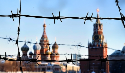 Kremlin with barbed wire