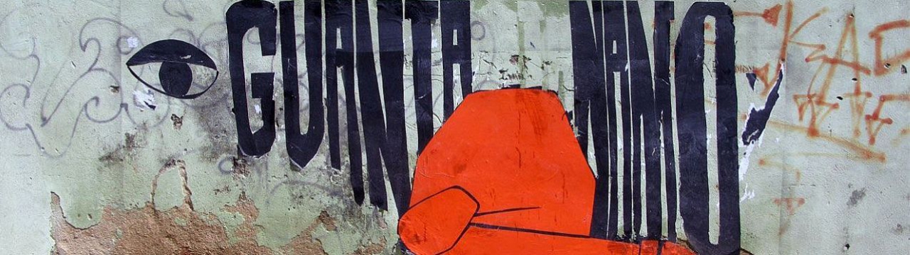 Drawing on a wall of a Guantanamo's prisoner