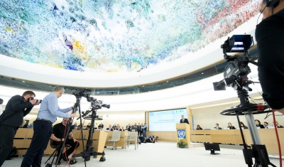 A session of the UN Human Rights Council