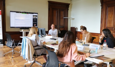 A session of the training course on economic, social and cultural rights and the SDGs