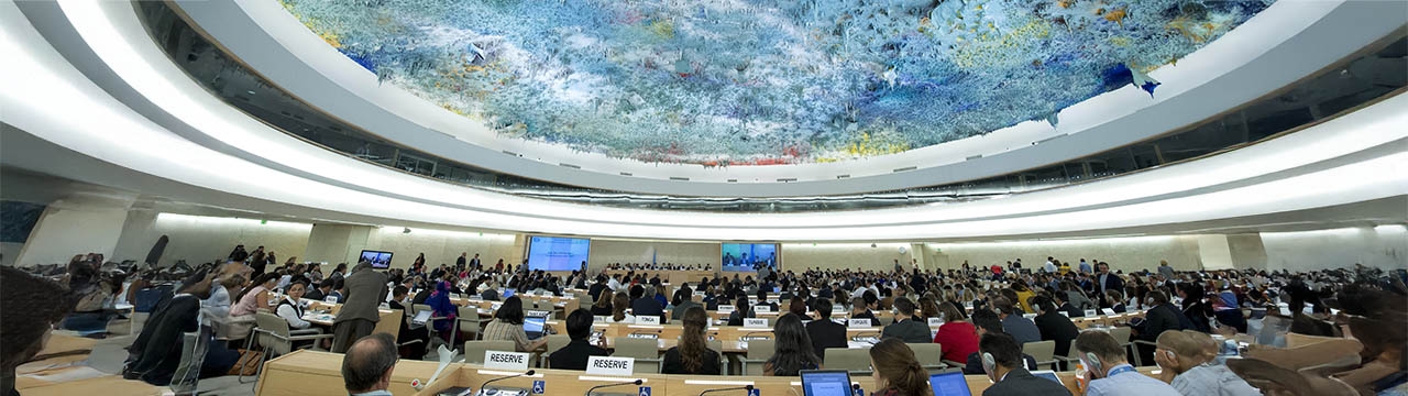 A general view of participants during of the 33nd ordinary session of the Human Rights Council.