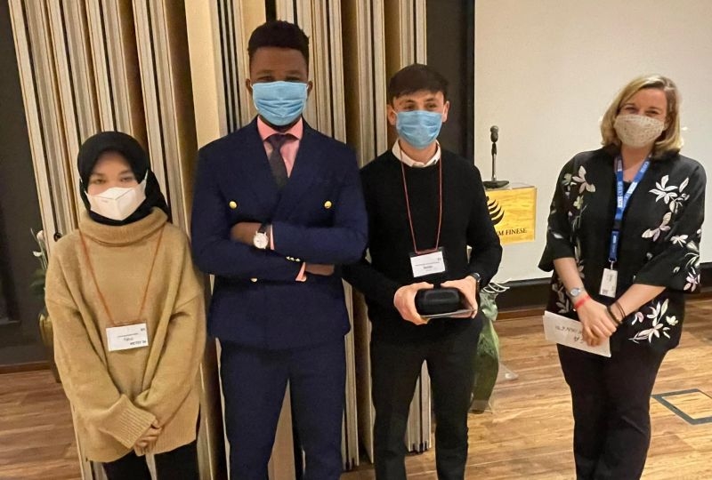 Cambodian Team with Stephen Hare and Coach