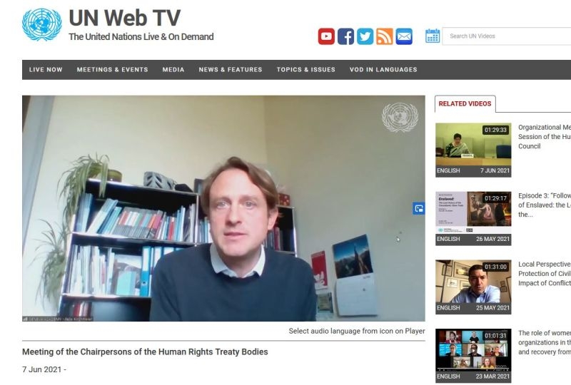 Felix Kirchmeier during his intervention