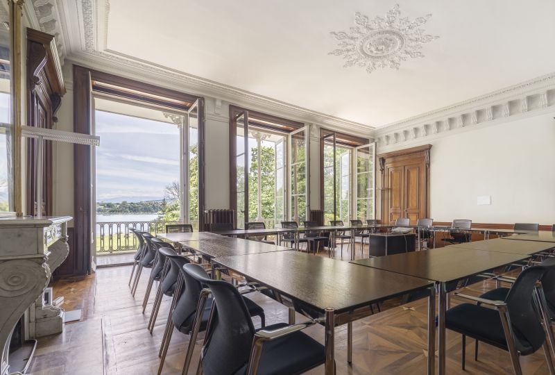 View of the Cassese room at Villa Moynier