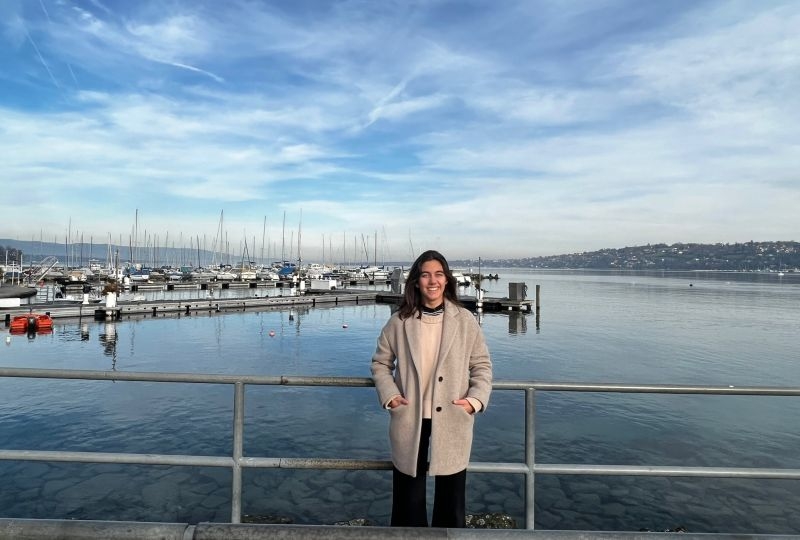 Antonia von Malsen at the Bains des Pâquis