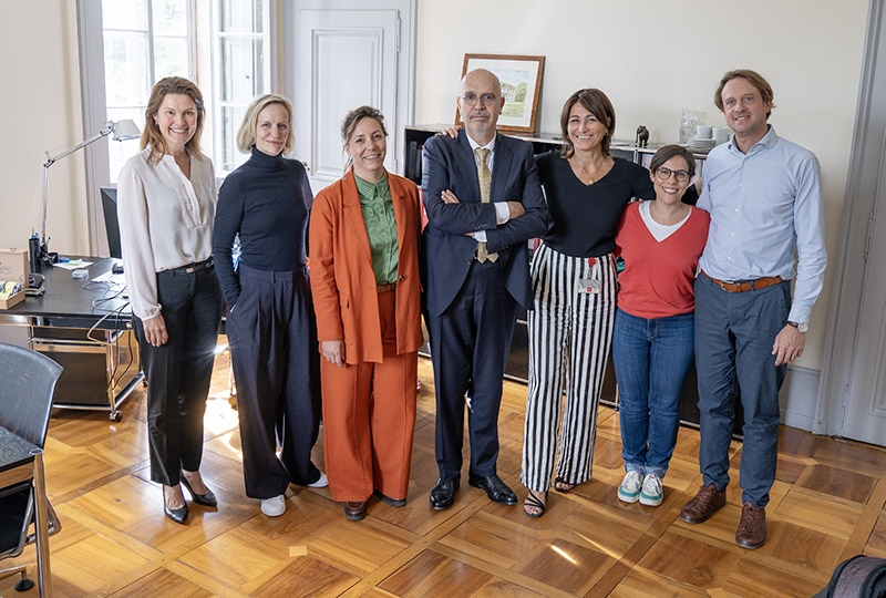 Executive Committee of the Geneva Academy with Board President Christian Bovet