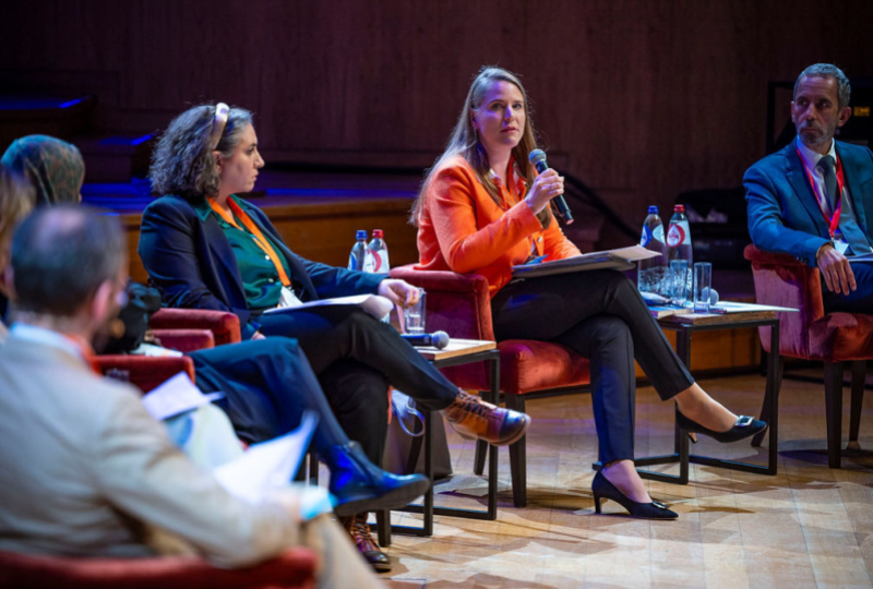 Panel ‘(Dis)respecting International Humanitarian Law in today’s armed conflicts: monitoring and reporting’ at the 2024 European Humanitarian Forum