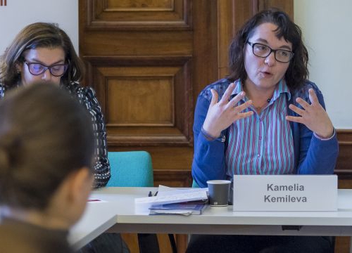 Participants in a meeting of the Treaty Body Members Platform