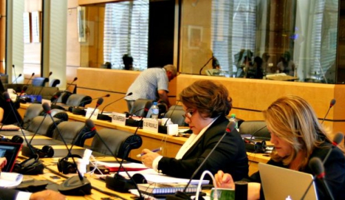 A session of the UN Human Rights Committtee at Palais Wilson